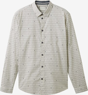 TOM TAILOR Button Up Shirt in White: front