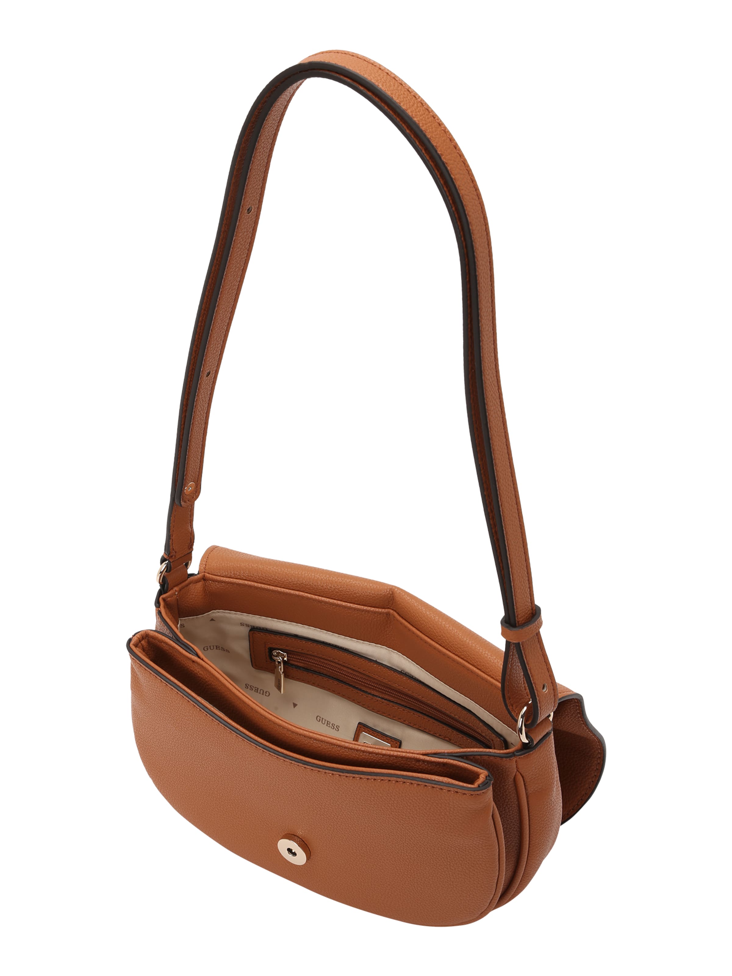 GUESS Crossbody Bag 'CALEBRA CONVERTIBLE XBODY FLAP' in Brown