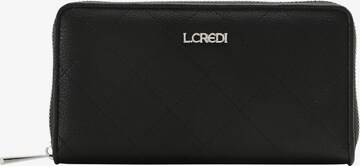 L.CREDI Wallet 'HERRA' in Black: front