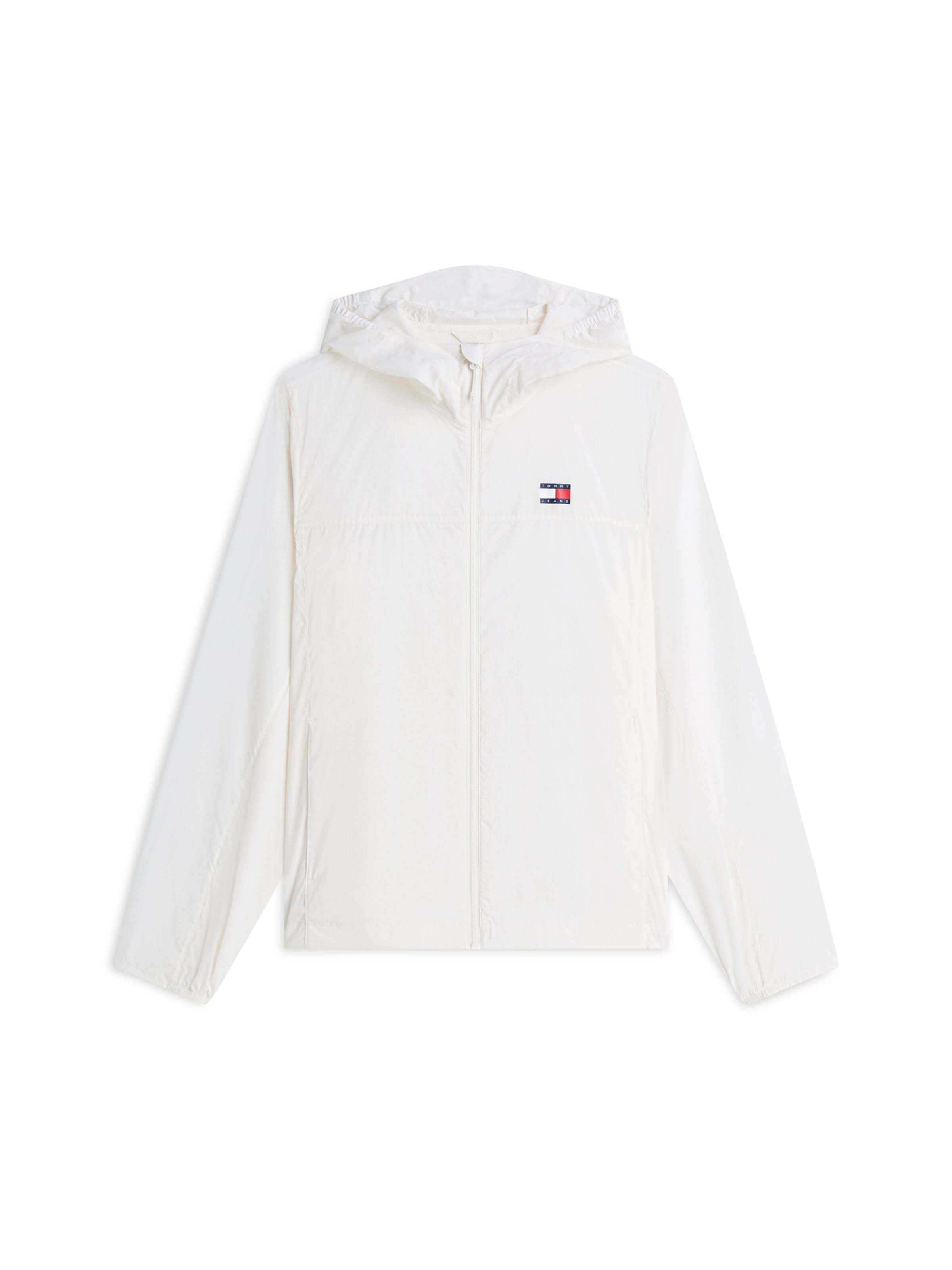 Tommy Jeans Демисезонная куртка в Белый: спереди