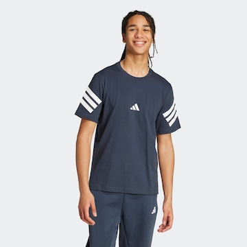 ADIDAS SPORTSWEAR Функционална тениска 'FI 3S' в синьо: отпред