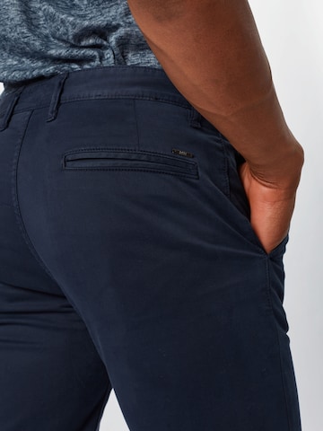 Coupe slim Pantalon chino 'Taber' BOSS en bleu