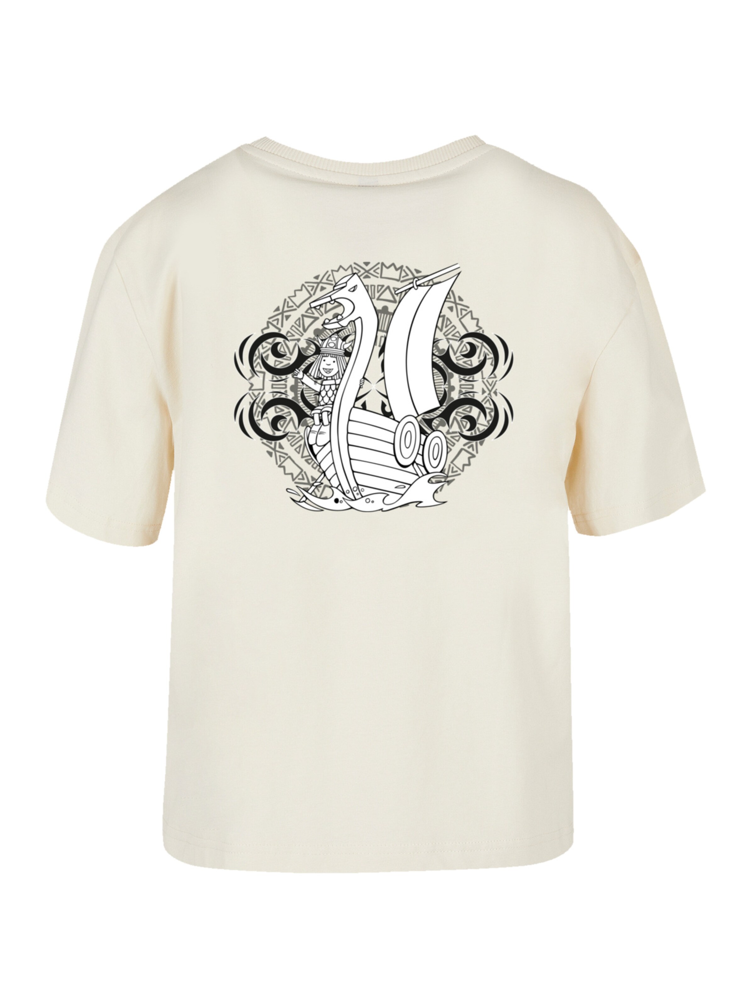 F4NT4STIC Shirt 'Wickie und die starken Männer' in Beige