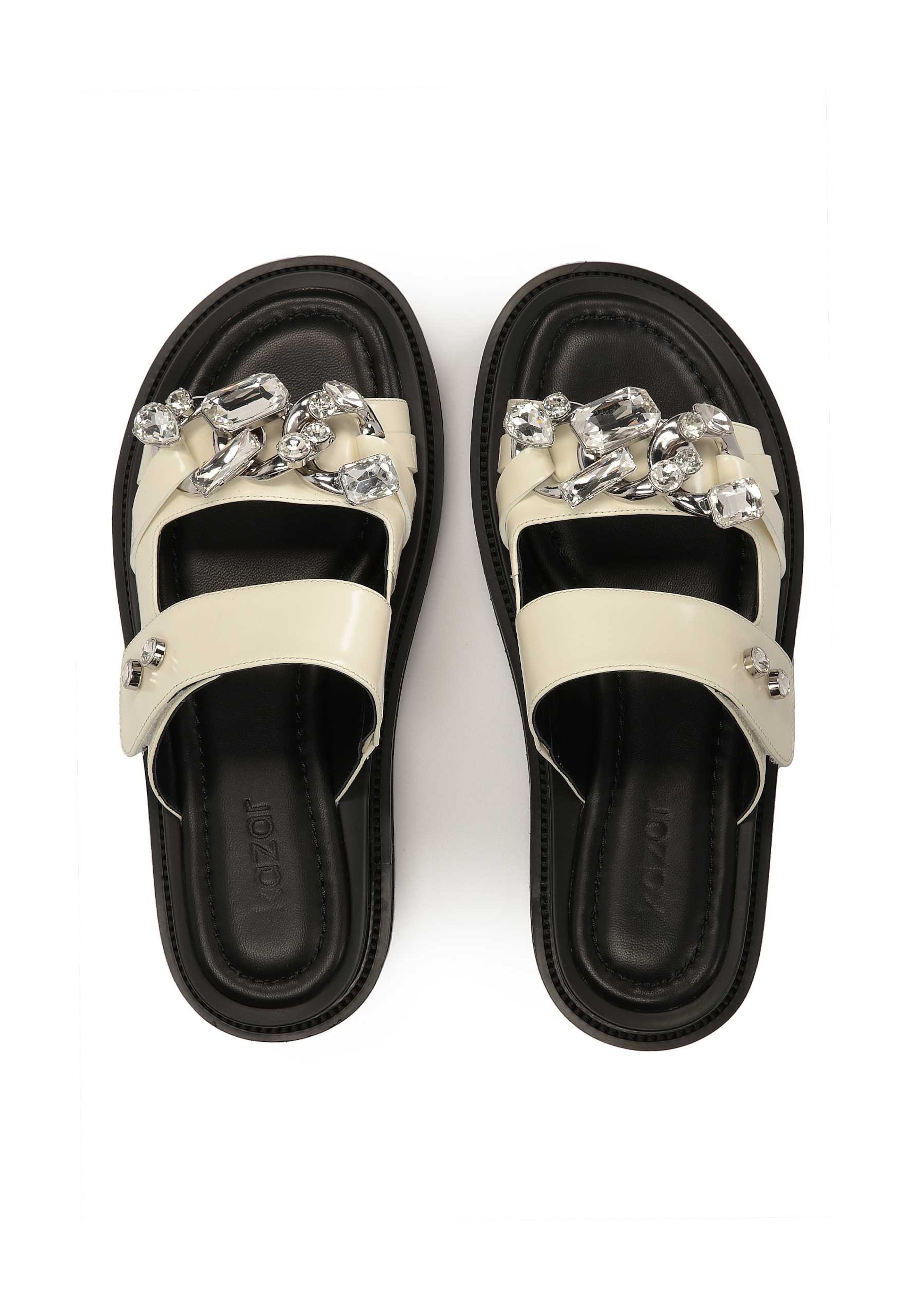 Kazar Pantoletter i hvid