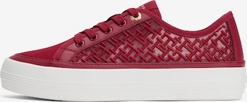 TOMMY HILFIGER Низкие кроссовки в Красный: спереди