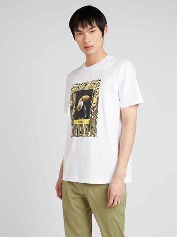 BOSS T-Shirt 'Tucan' in Weiß: Vorderseite