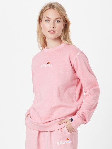 ELLESSE Sweatshirt 'Sappan' in Roze: voorkant