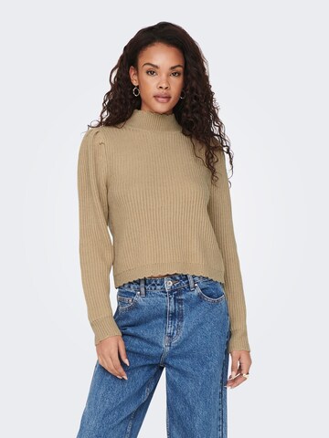 ONLY Sweater 'Laura' in Brown: front