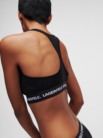 Karl Lagerfeld Bralette Bra in Black