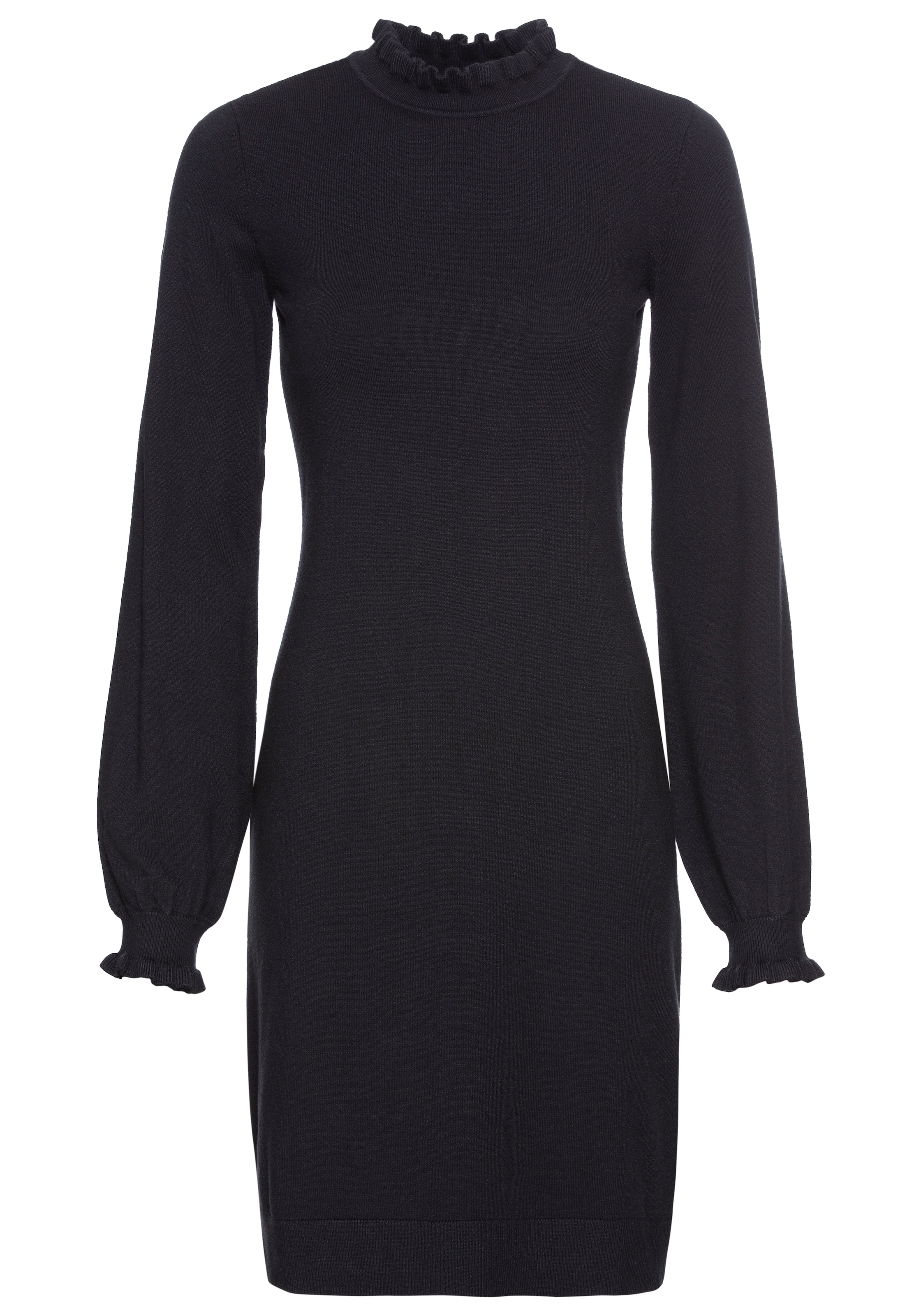 LAURA SCOTT Strickkleid in Schwarz: Vorderseite