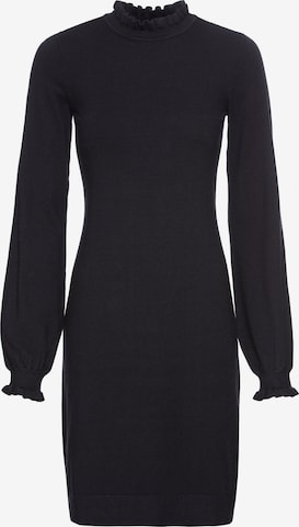 LAURA SCOTT Strickkleid in Schwarz: Vorderseite