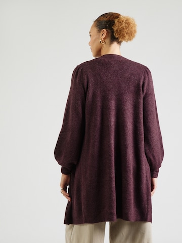 Vero Moda Curve Knit Cardigan 'VMRUBELLEFILE' in Red