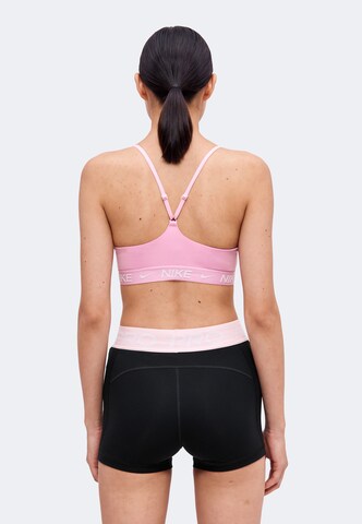 NIKE Bustier Športni nederček 'INDY' | roza barva