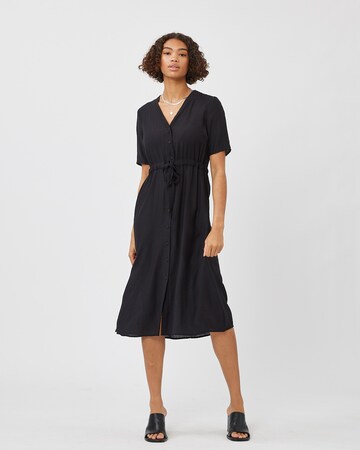 Robe 'Biola' minimum en noir : devant