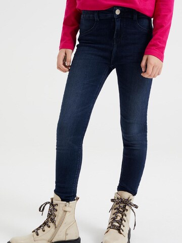 WE Fashion Skinny Jeans i blå: forside