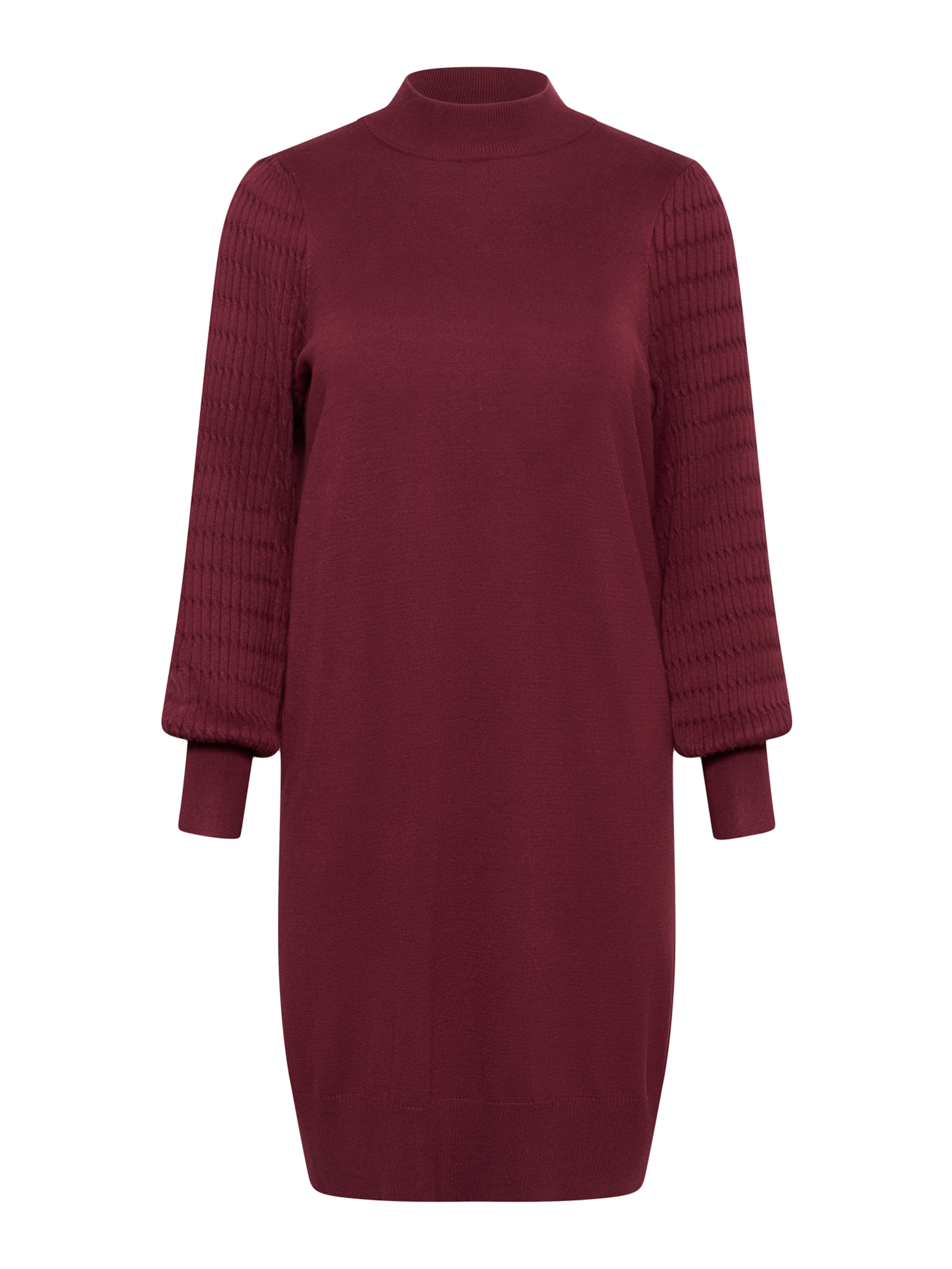 KAFFE CURVE Pletené šaty 'Lini' - Červená: predná strana