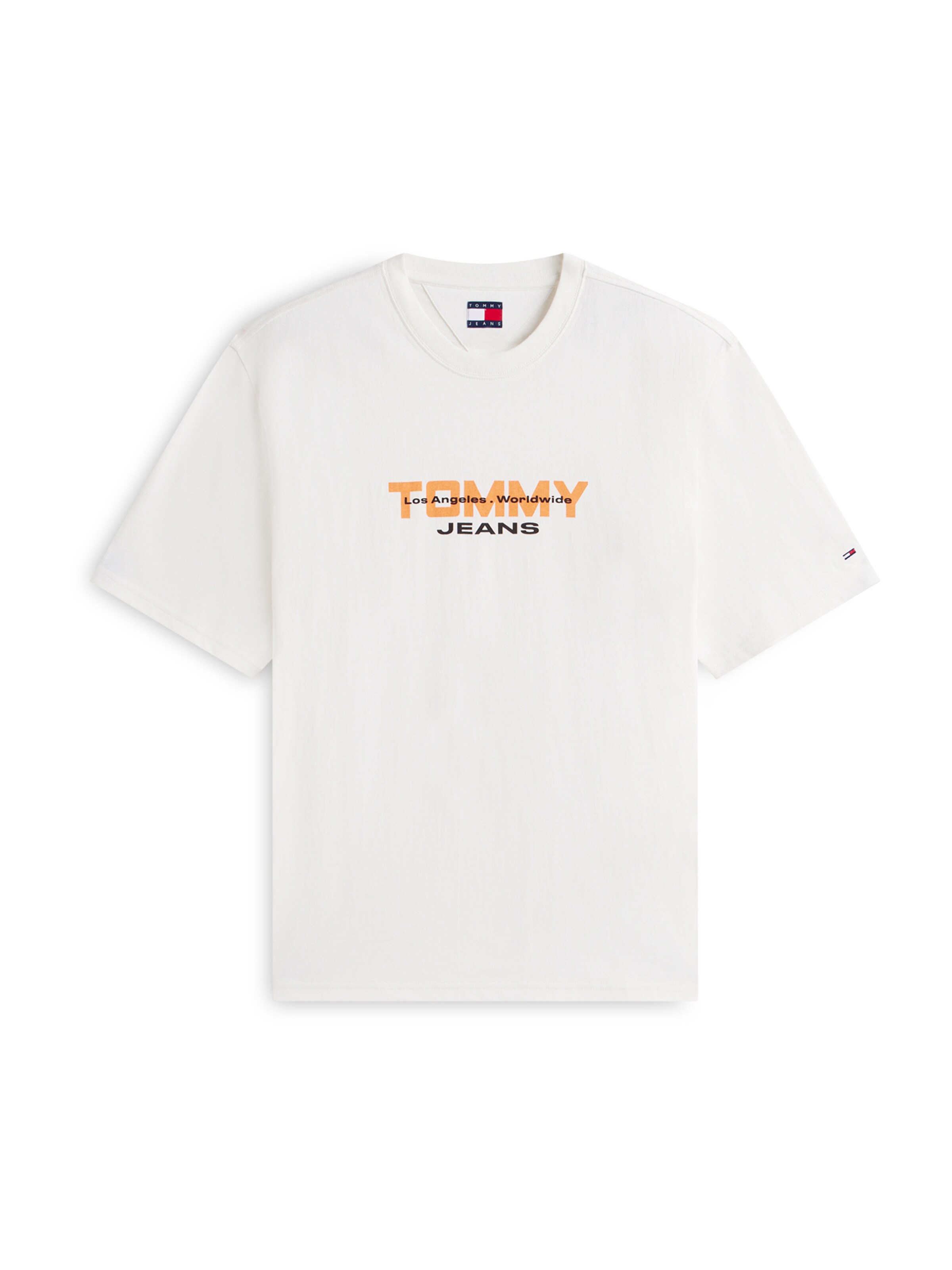 Tommy Jeans Koszulka '90S' w kolorze pomarańczowy / czarny / białym, Podgląd produktu