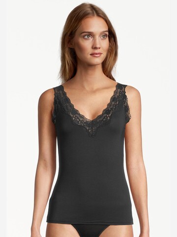 Nina von C. Unterhemd 'Romance' in Schwarz