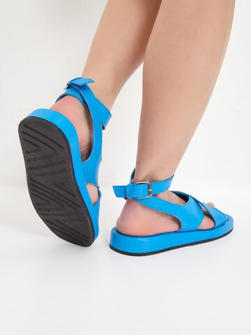CESARE GASPARI Sandals in Blue