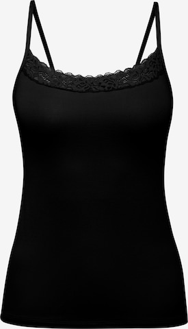 CALIDA Unterhemd 'Natural Comfort Lace' in Schwarz: Vorderseite