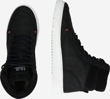 HUB حذاء رياضي برقبة 'Dublin 2.0' بلون أسود