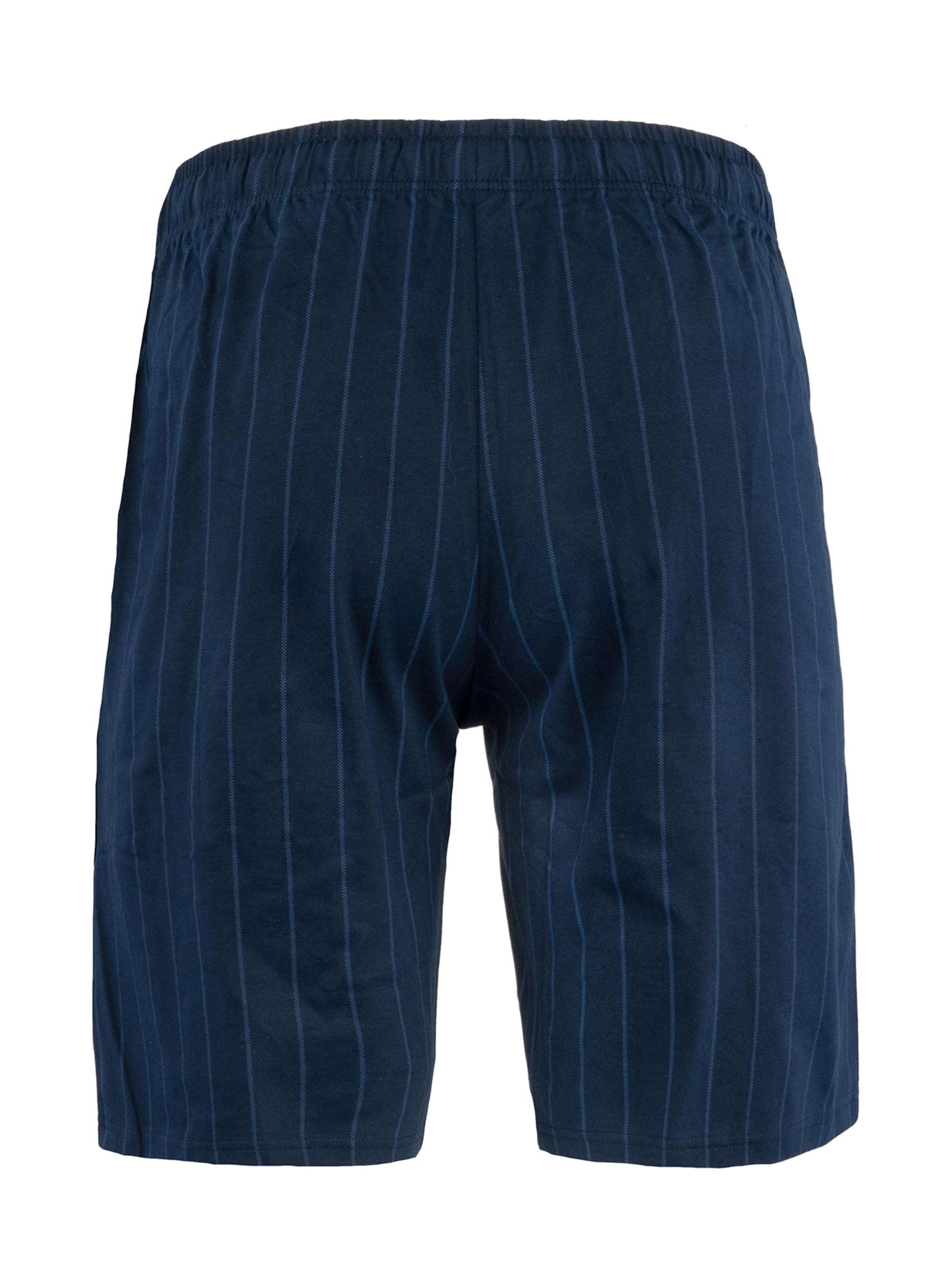 SCHIESSER Pyjamashorts ' Lounge Series ' in Blau