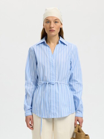 SELECTED FEMME Bluse 'SLFHelga' in Blau: Vorderseite