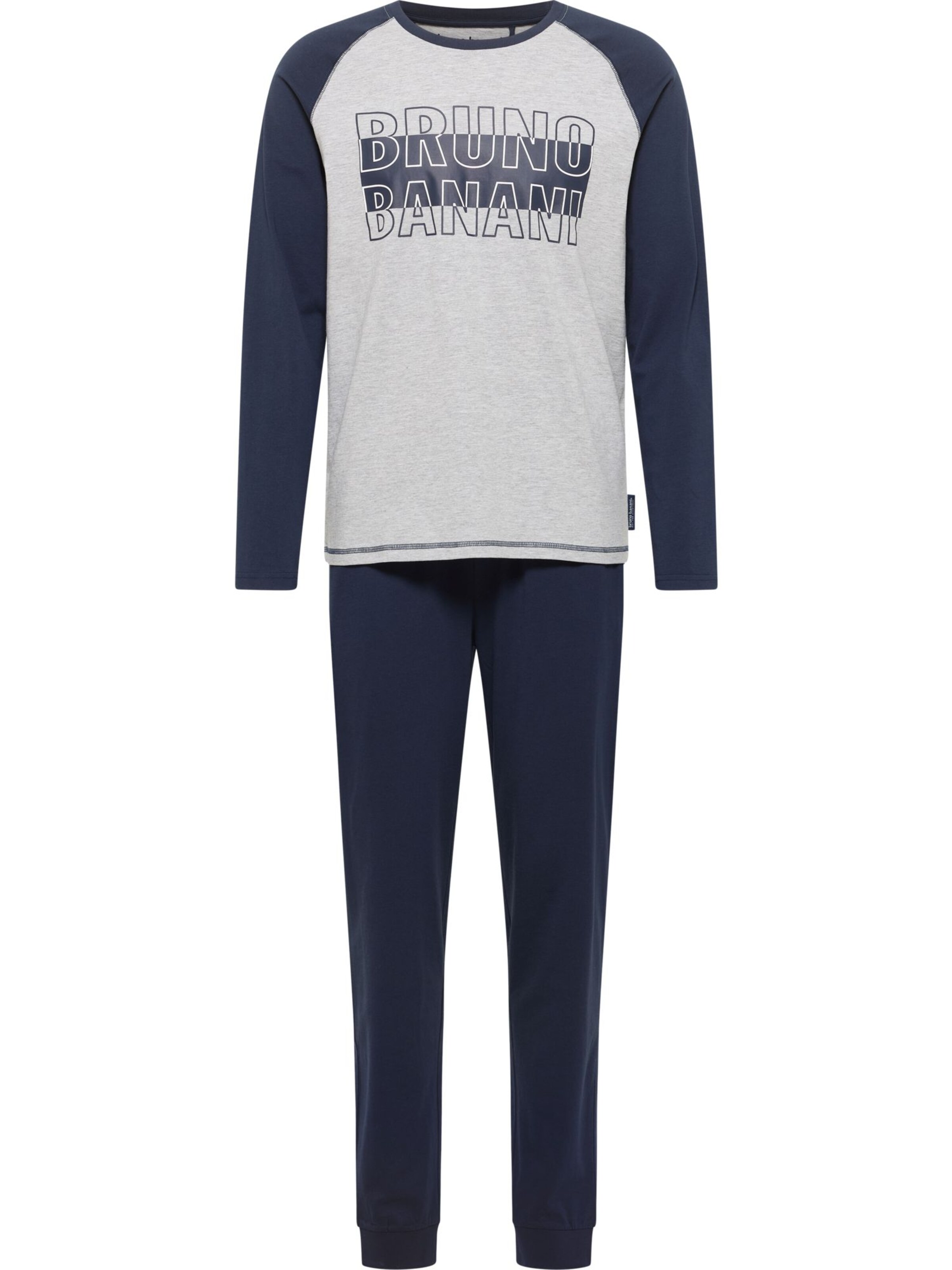 Pyjama long ' BELLINGHAM ' Bruno Banani en bleu : devant