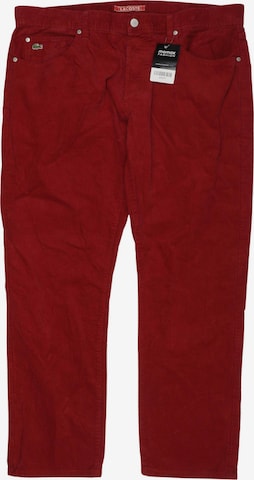 LACOSTE Stoffhose 40 in Rot: Vorderseite