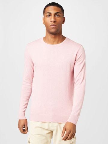 TOM TAILOR - Regular Fit Pullover em rosa: frente