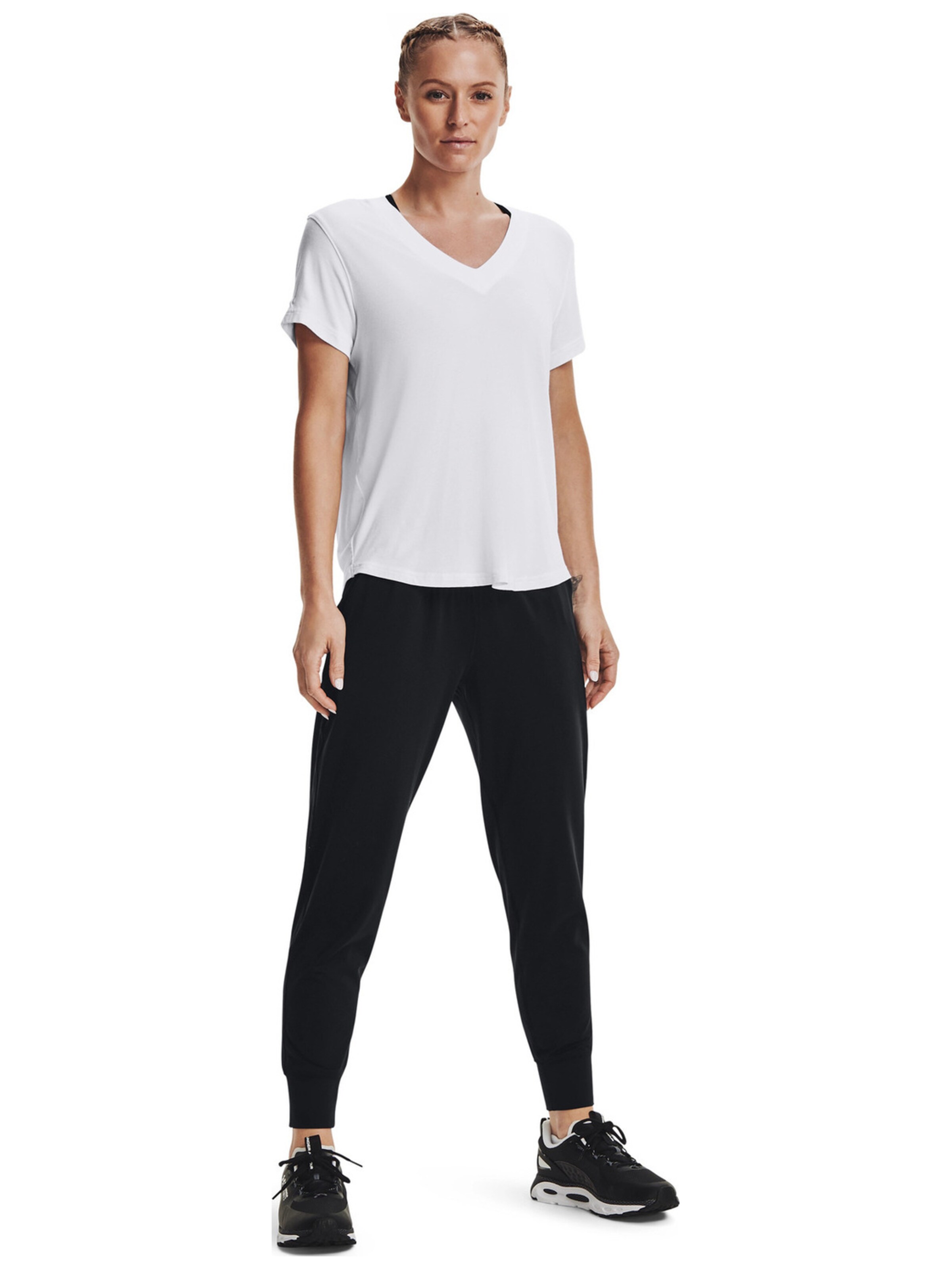 UNDER ARMOUR Regular Sportbroek 'Under Armour Meridian' in Zwart
