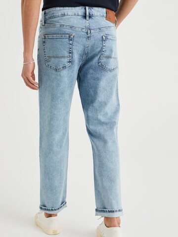 WE Fashion Tapered Jeans in Blauw