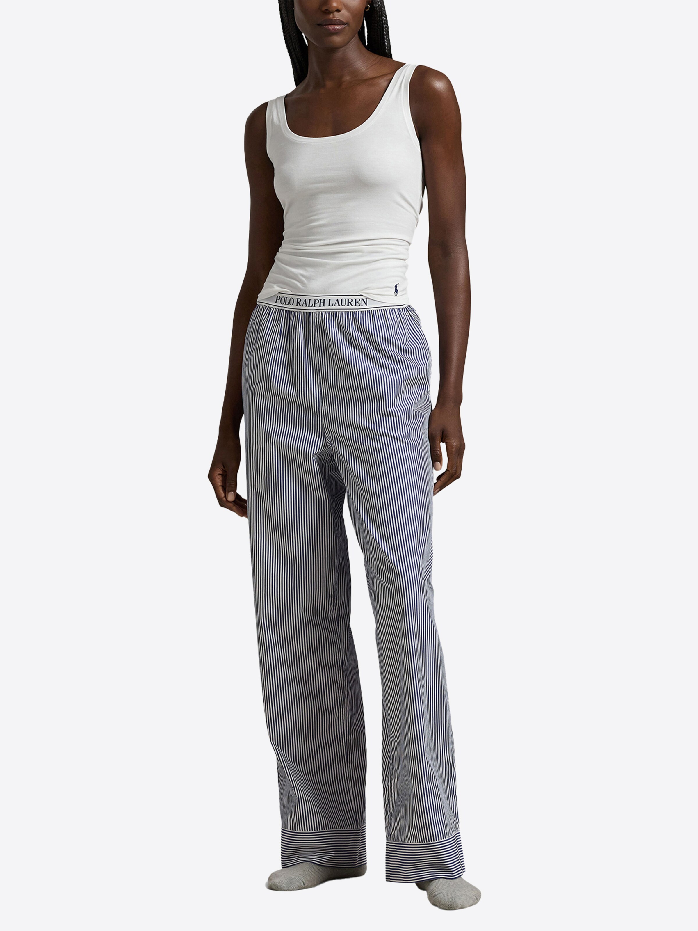 Polo Ralph Lauren Pyjamabroek ' Shirting Stripes ' in Blauw