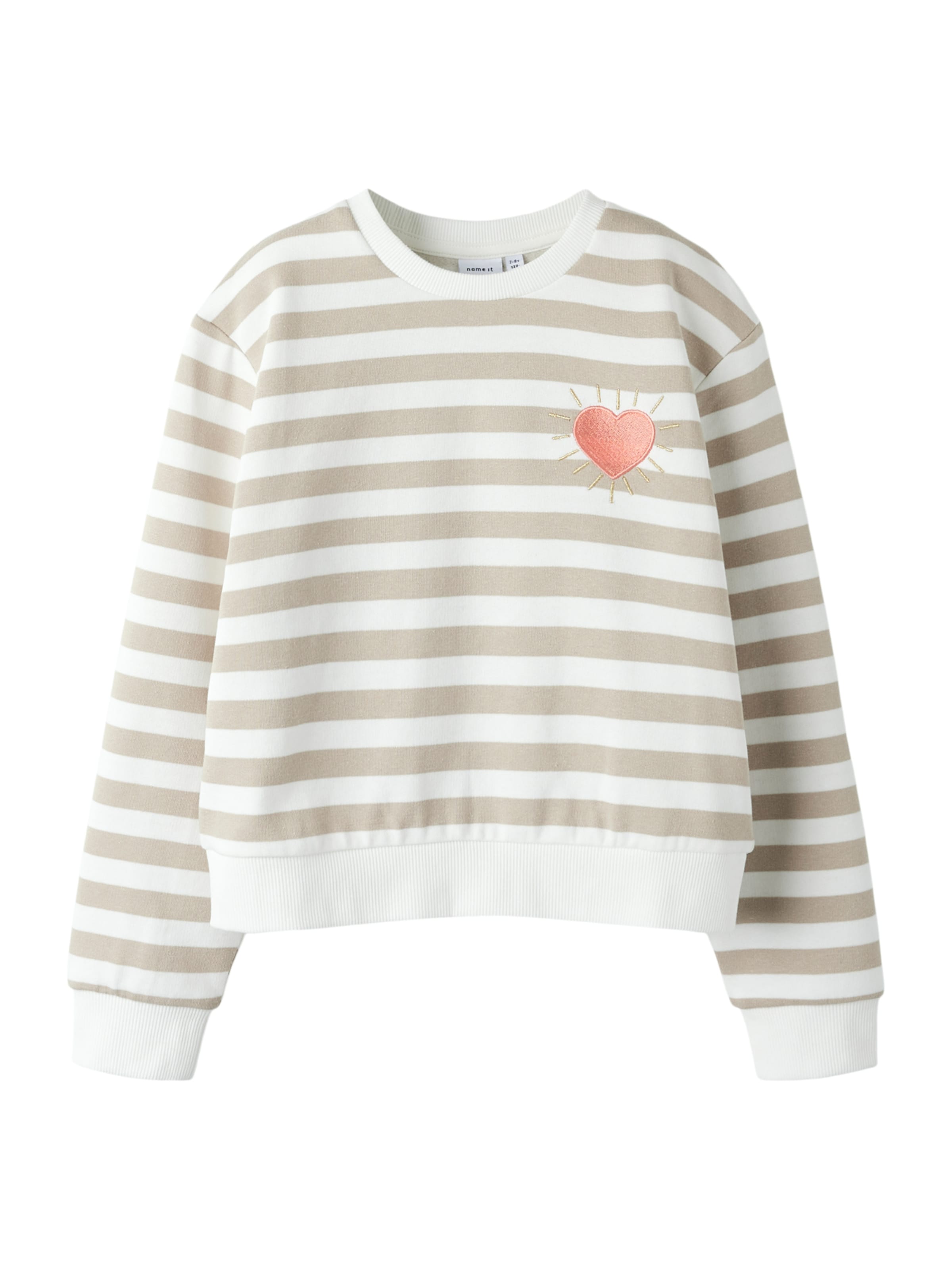 NAME IT Bluzka sportowa 'NKFBELL' w kolorze beżowy: przód