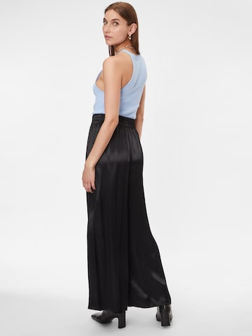 Wide Leg Pantalon Warehouse en noir