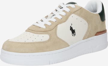 Baskets basses 'MASTERS' Polo Ralph Lauren en beige : devant