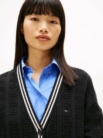 Tommy Jeans Strickjacke in Schwarz