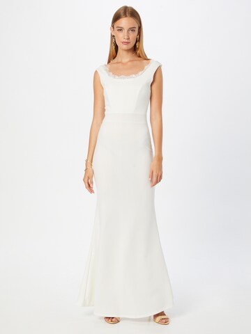 WAL G. Evening Dress 'TARA' in White: front