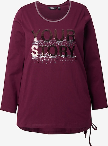 T-shirt Ulla Popken en rouge : devant