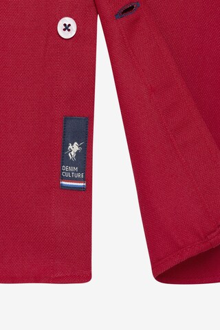 DENIM CULTURE Regular fit Zakelijk overhemd 'JONES' in Rood