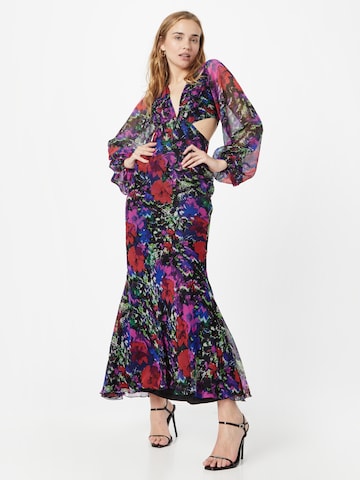 Robe de soirée TOPSHOP en mélange de couleurs : devant