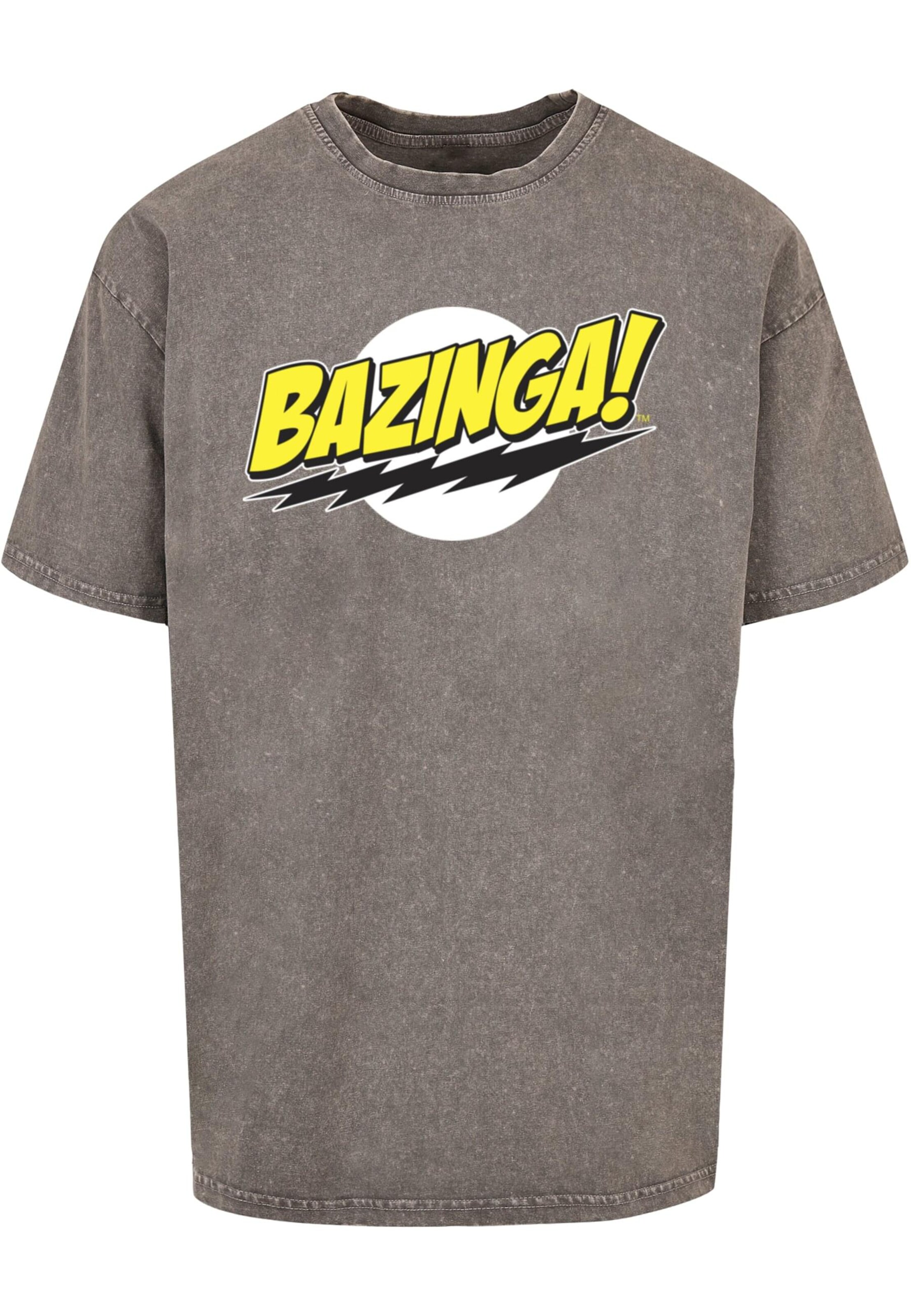 T-Shirt 'Bazinga' ABSOLUTE CULT en gris : devant