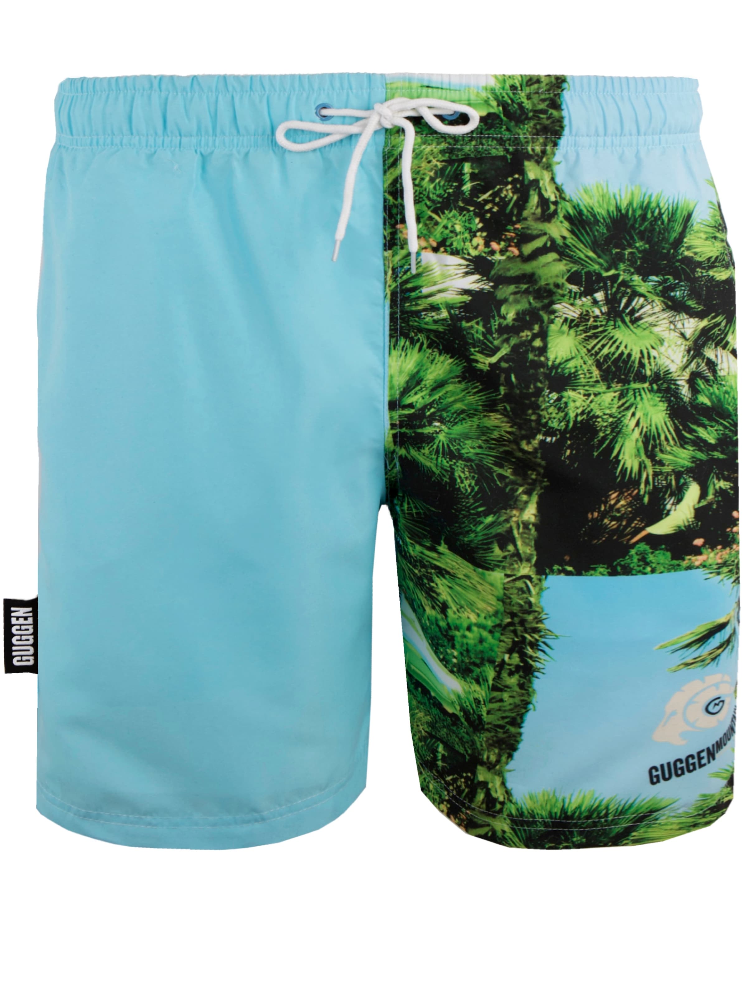 Guggen Mountain Badeshorts 'Boardshorts 1601'‌‌‌‌‌‌ in Blau: Vorderseite
