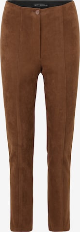 Pantalon Betty Barclay en marron : devant