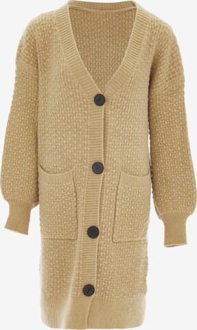 Cardigan RISA en beige : devant