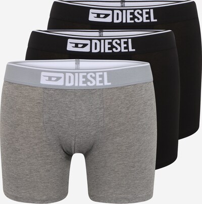 DIESEL Boxers 'Sebastian' en gris chiné / noir / blanc, Vue avec produit