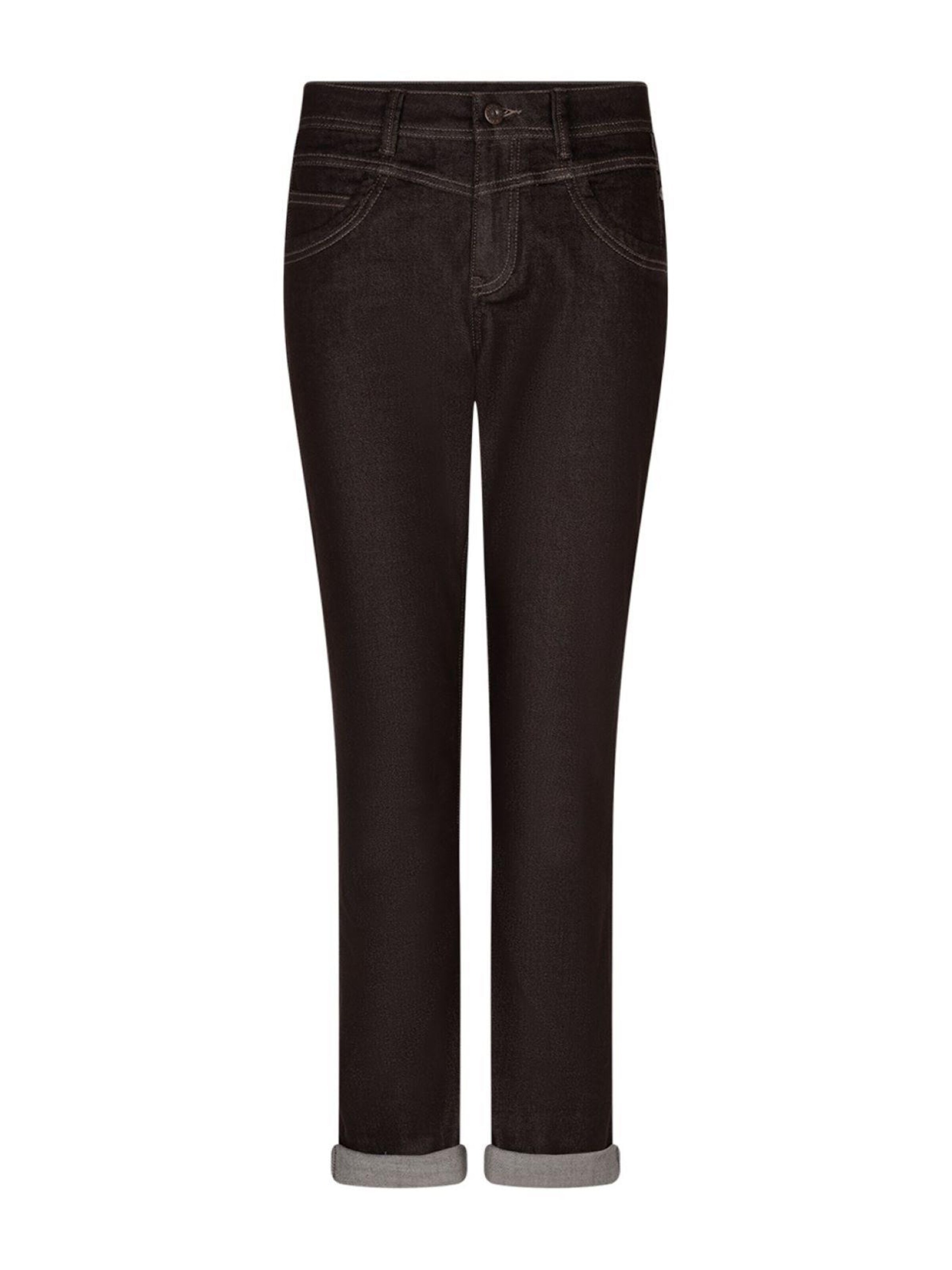 Red Button Regular Jeans 'RB Relax colored L31 espresso' in Bruin: voorkant