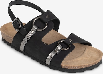 Bayton - Sandalias con hebilla 'Astral' en negro