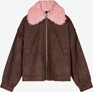 Veste mi-saison Fabienne Chapot en marron : devant