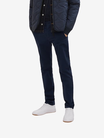 Coupe slim Pantalon chino 'Travis' TOM TAILOR en bleu